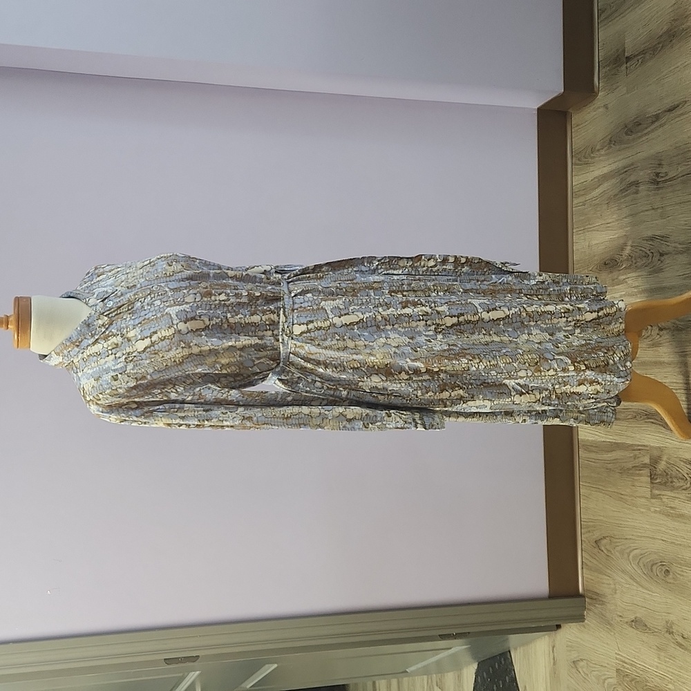 CREAM purple shirt dress - Picture 7 of 14